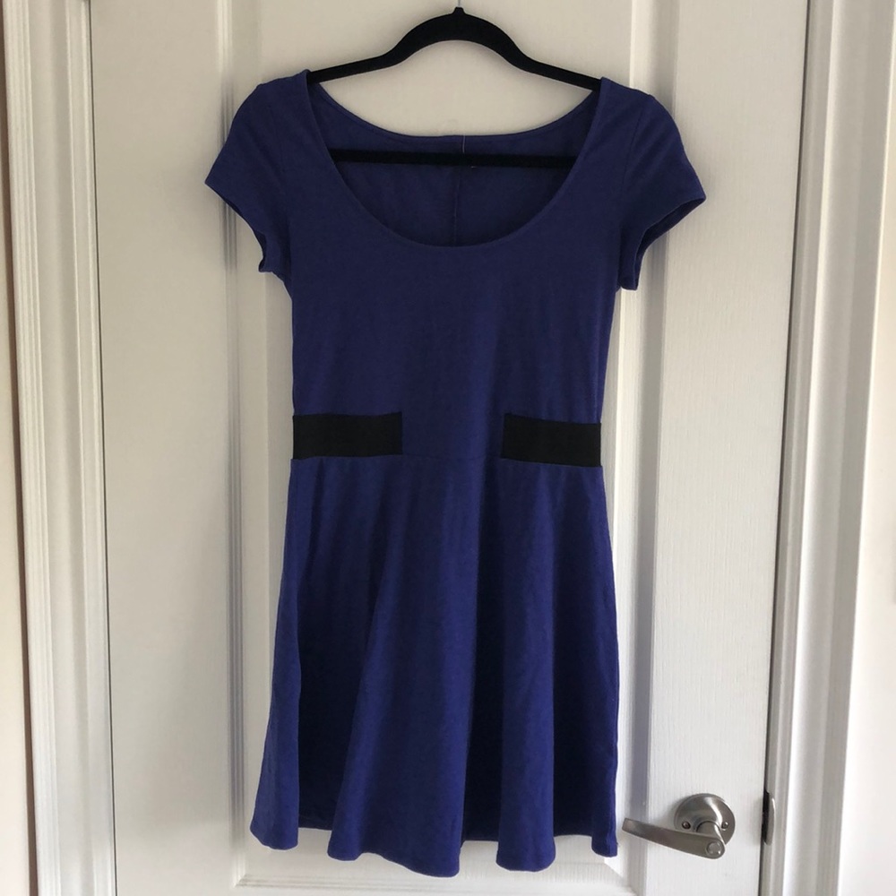 Blue summer mini summer dress